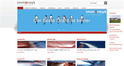 Desktop Screenshot of immensys.ch